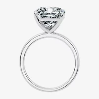 F / Vs2) Womens 5 CT. T.W. Lab Grown White Diamond 14K Gold Cushion Engagement Ring