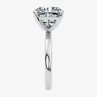 F / Vs2) Womens 5 CT. T.W. Lab Grown White Diamond 14K Gold Cushion Engagement Ring