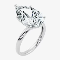 F / Vs2) Womens Ct. Lab Grown White Diamond 14K Gold Pear Engagement Ring