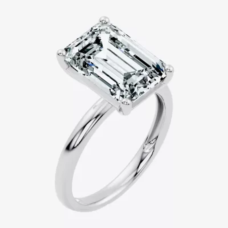 F / Vs2) Womens Ct. Lab Grown White Diamond 14K Gold Engagement Ring