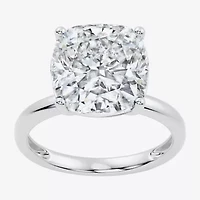 (F / Vs2) Womens 10 Ct. Lab Grown White Diamond 14K Gold Cushion Engagement Ring