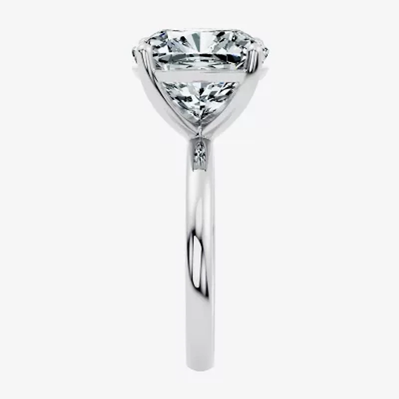 (F / Vs2) Womens 10 Ct. Lab Grown White Diamond 14K Gold Cushion Engagement Ring