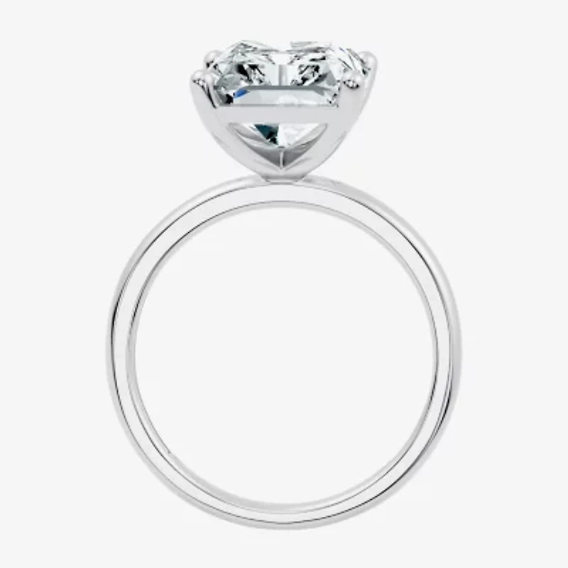 F / Vs2) Womens Ct. Lab Grown White Diamond 14K Gold Rectangular Engagement Ring