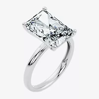 F / Vs2) Womens Ct. Lab Grown White Diamond 14K Gold Rectangular Engagement Ring