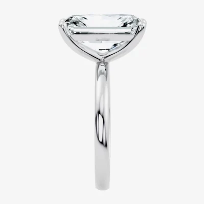 F / Vs2) Womens Ct. Lab Grown White Diamond 14K Gold Rectangular Engagement Ring