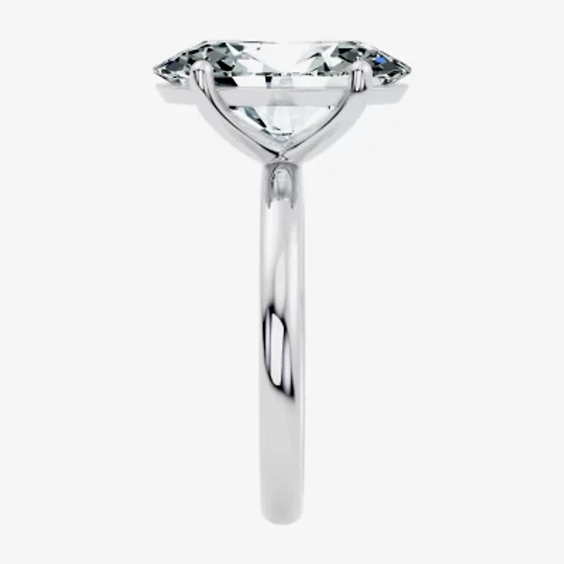 F/Vs2) Womens Ct. Lab Grown White Diamond 14K Gold Oval Solitaire Engagement Ring