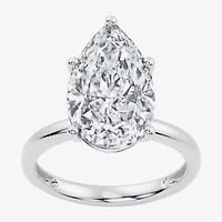 (F / Vs2) Womens 7 Ct. Lab Grown White Diamond 14K Gold Pear Engagement Ring