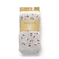 Thereabouts Little & Big Kid Girls 2-pc. Floral Tights