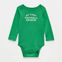 Okie Dokie Baby Boys Crew Neck Long Sleeve Rib Bodysuit