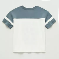 Okie Dokie Toddler & Little Boys Round Neck Short Sleeve Relaxed Fit Graphic T-Shirt