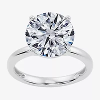 F / Vs2) Womens Ct. Lab Grown White Diamond 14K Gold Round Solitaire Engagement Ring