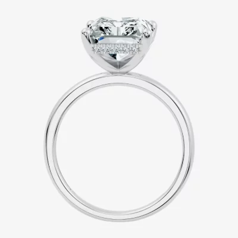 Signature By Modern Bride (F/Vs2) Womens 7 Ct.T.W. Lab Grown White Diamond 14K Gold Rectangular Engagement Ring