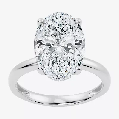 (F / Vs2) Womens 7 Ct.T.W. Lab Grown White Diamond 14K Gold Oval Engagement Ring