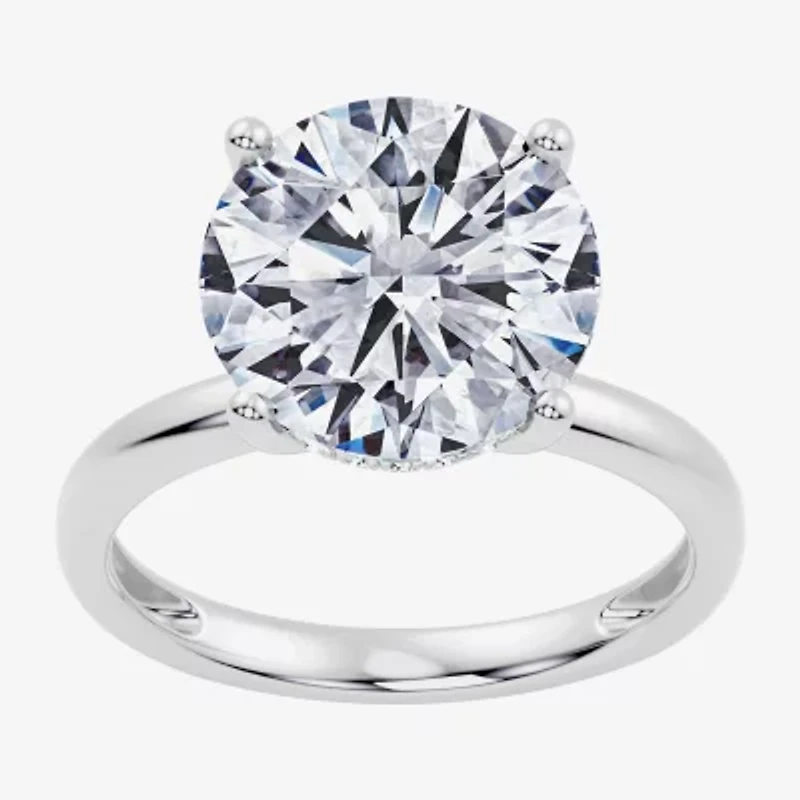 Signature By Modern Bride (F / Vs2) Womens 5 CT. T.W. Lab Grown White Diamond 14K Gold Round Engagement Ring