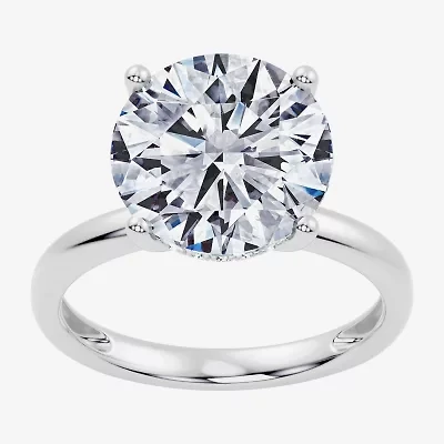 Signature By Modern Bride (F / Vs2) Womens 5 CT. T.W. Lab Grown White Diamond 14K Gold Round Engagement Ring