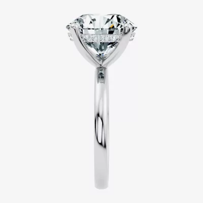 Signature By Modern Bride (F / Vs2) Womens 5 CT. T.W. Lab Grown White Diamond 14K Gold Round Engagement Ring