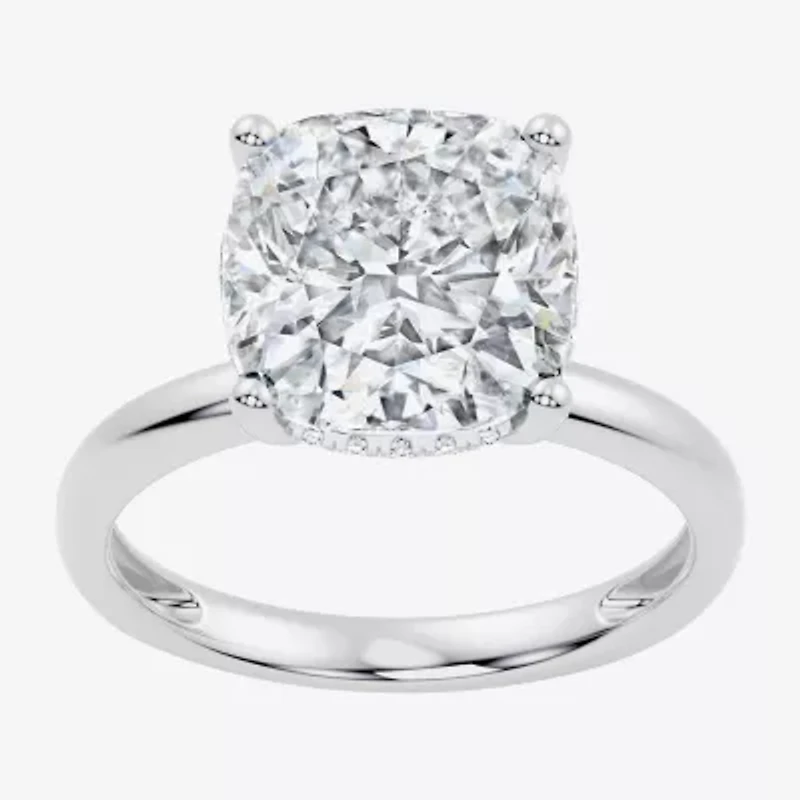 Signature By Modern Bride (F / Vs2) Womens CT. T.W. Lab Grown White Diamond 14K Gold Cushion Engagement Ring