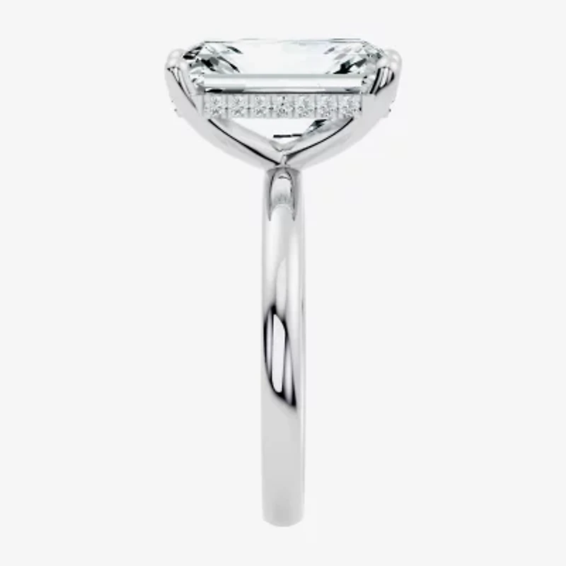 Signature By Modern Bride (F / Vs2) Womens 5 CT. T.W. Lab Grown White Diamond 14K Gold Rectangular Engagement Ring