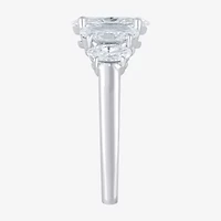 (F / Vs2) Womens 2 CT. T.W. Lab Grown White Diamond 10K Gold Oval 5-Stone Engagement Ring