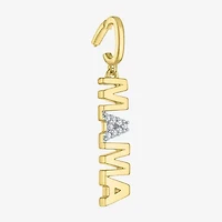 Charmed by Diamond Addiction Mama (G-H / Si2- I1) Womens Accent Lab Grown White 14K Gold Over Silver Pendant