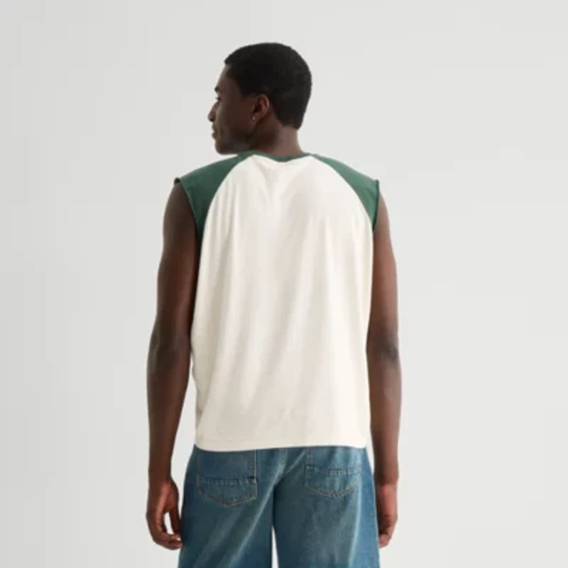Arizona Mens Crew Neck Short Sleeve Muscle T-Shirt