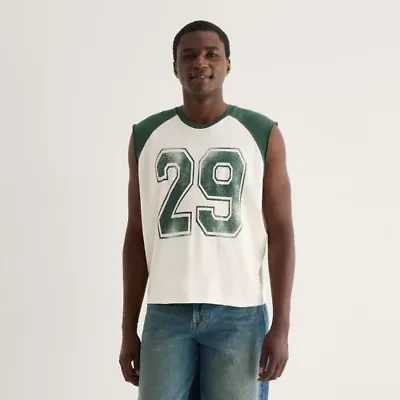 Arizona Mens Crew Neck Short Sleeve Muscle T-Shirt