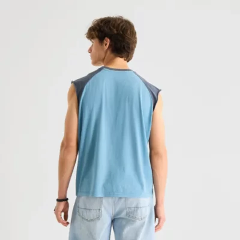 Arizona Mens Crew Neck Short Sleeve Muscle T-Shirt
