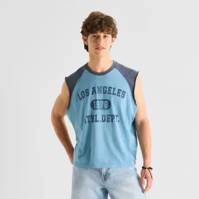 Arizona Mens Crew Neck Short Sleeve Muscle T-Shirt