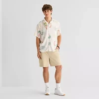 Arizona Mens Short Sleeve Regular Fit Button-Down Shirt