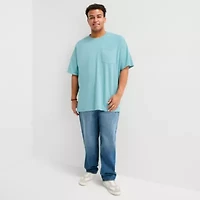 Arizona Mens Crew Neck Short Sleeve Big and Tall T-Shirt
