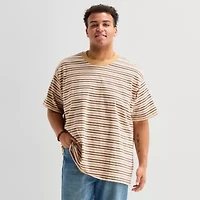 Arizona Mens Crew Neck Short Sleeve Big and Tall T-Shirt