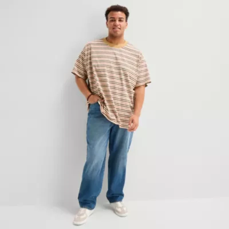 Arizona Mens Crew Neck Short Sleeve Big and Tall T-Shirt