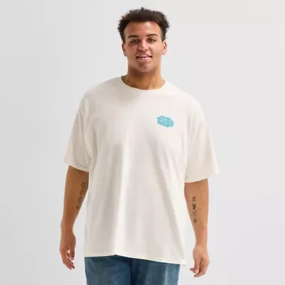 Arizona Mens Crew Neck Short Sleeve Boxy Fit Big and Tall Graphic T-Shirt