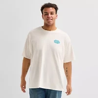 Arizona Mens Crew Neck Short Sleeve Boxy Fit Big and Tall Graphic T-Shirt