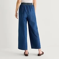 by&by Womens Juniors Wide Leg Trouser