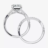 Signature By Modern Bride (F-G / Vs2-Si1) Womens 3 1/2 CT. T.W Lab Grown White Diamond 10K Gold Side Stone Bridal Set