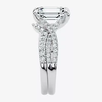 Signature By Modern Bride (F-G / Vs2-Si1) Womens 3 1/2 CT. T.W Lab Grown White Diamond 10K Gold Side Stone Bridal Set