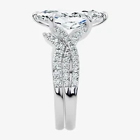 Signature By Modern Bride (F-G / Vs2-Si1) Womens 3 1/2 CT. T.W Lab Grown White Diamond 10K Gold Marquise Side Stone Bridal Set