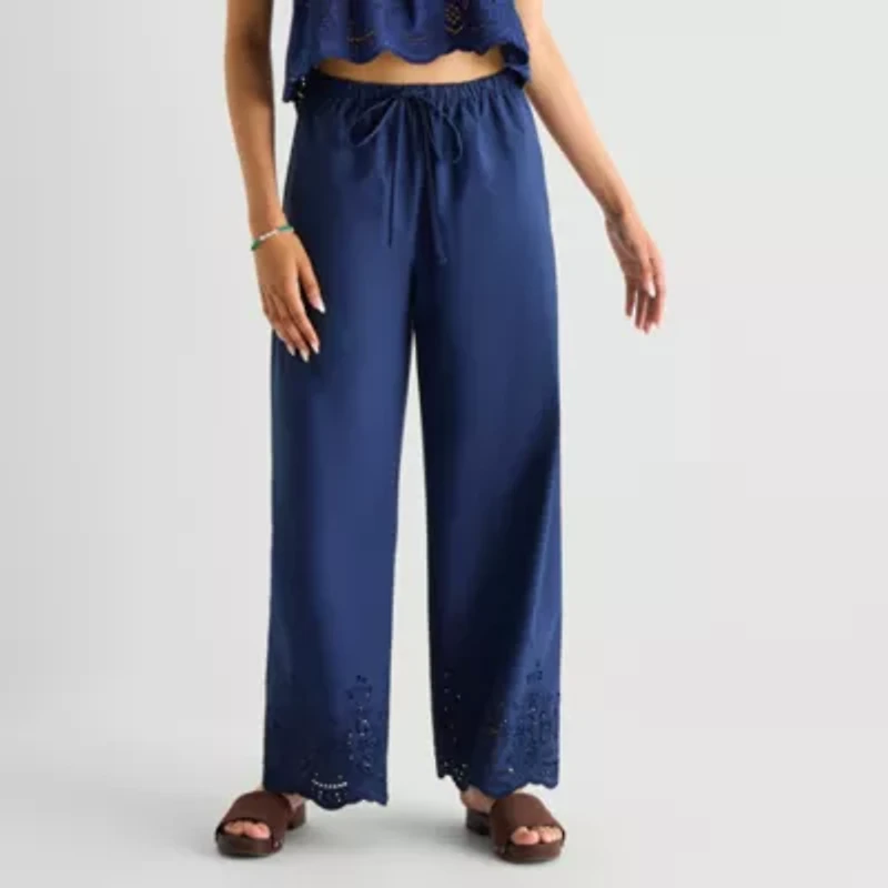 Forever 21 Womens Juniors Straight Pull-On Pant
