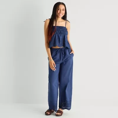 Forever 21 Womens Juniors Straight Pull-On Pant