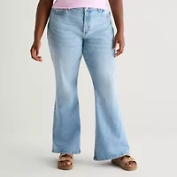 Arizona Womens Juniors Plus Low Rise Skinny Fit Jean