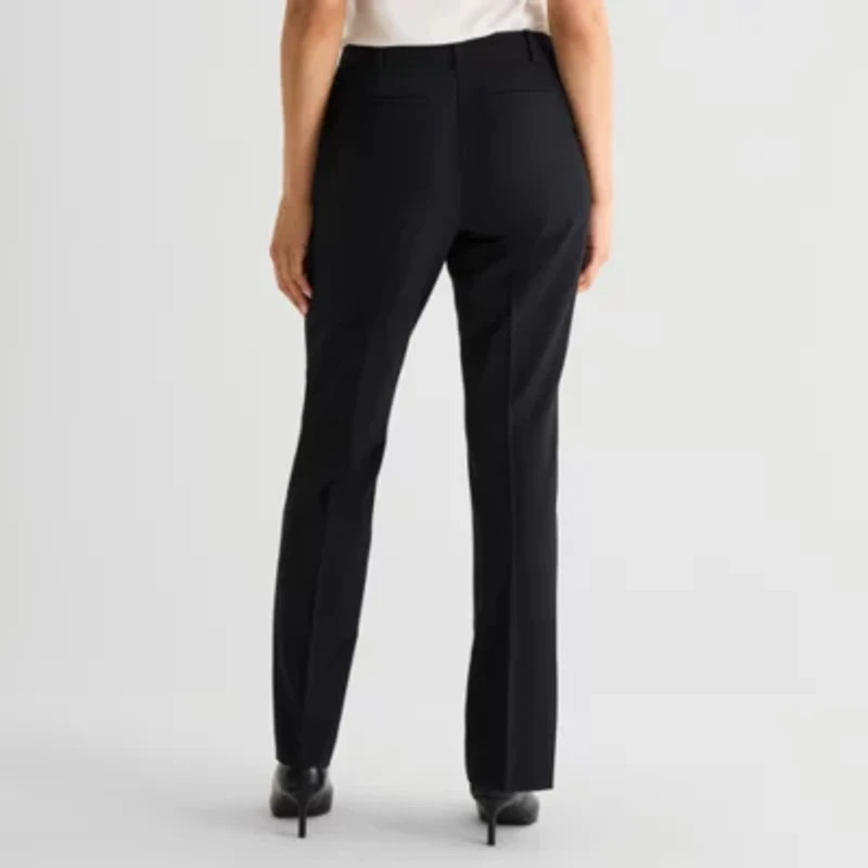 Liz Claiborne Audra Curvy Womens Straight Mid Rise Trouser