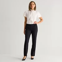 Liz Claiborne Audra Curvy Womens Straight Mid Rise Trouser