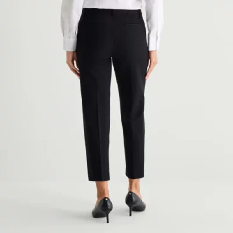 Liz Claiborne Emma Womens Straight Mid Rise Ankle Pant