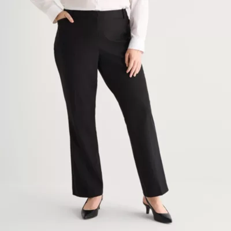 Liz Claiborne Audra Womens Straight Mid Rise Trouser