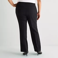 Liz Claiborne Audra Curvy Womens Straight Mid Rise Trouser