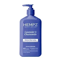 Hempz Lavender & Chamomile Herbal Body Moisturizer With Retinol Alternative 17 Oz.