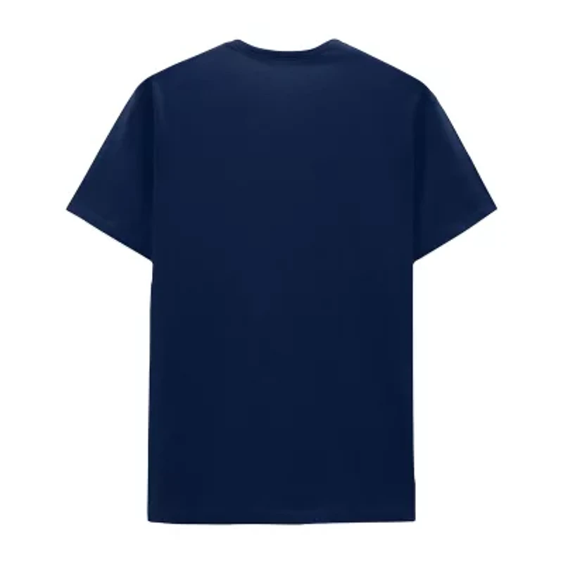 Mens Crew Neck Short Sleeve Regular Fit Graphic T-Shirt