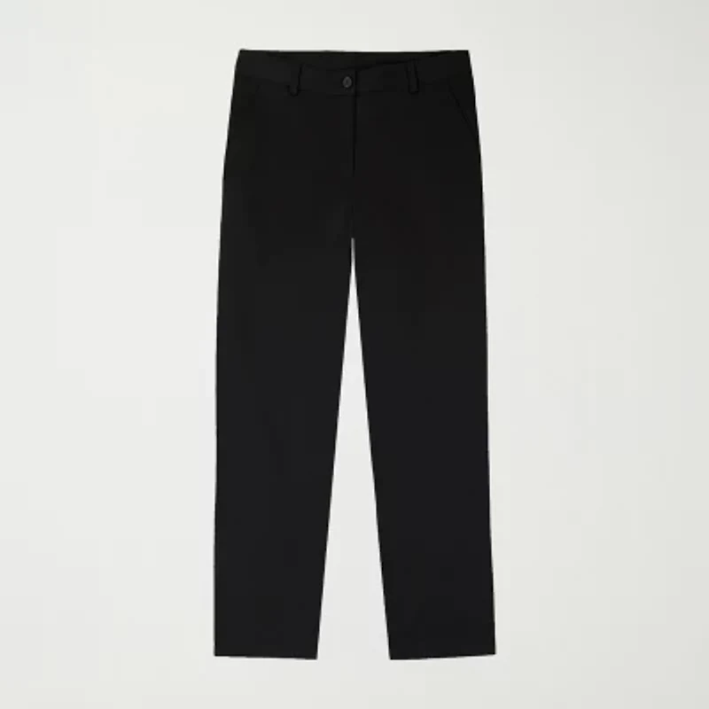 IZOD Womens Juniors Straight Flat Front Pant