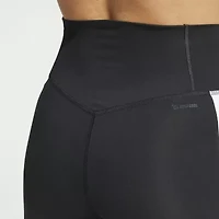 adidas Womens High Rise Knit Active Flare Full Length Leggings